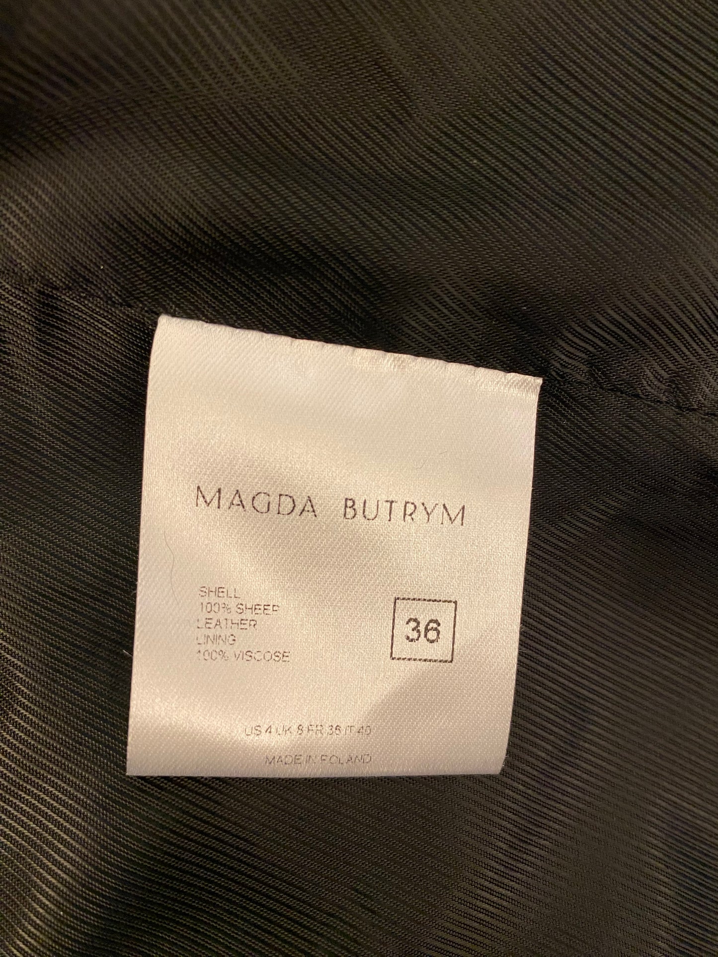 MAGDA BUTRYM Brown Suede Jacket Size 36