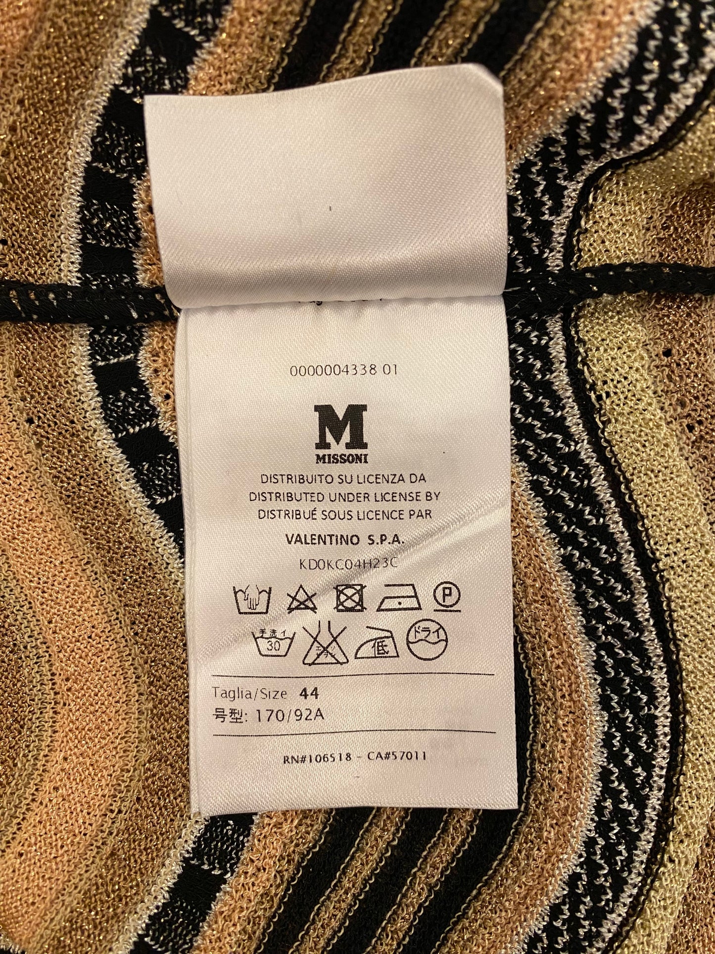 M MISSONI Multicolor Top Size It 44 Eu 38/40