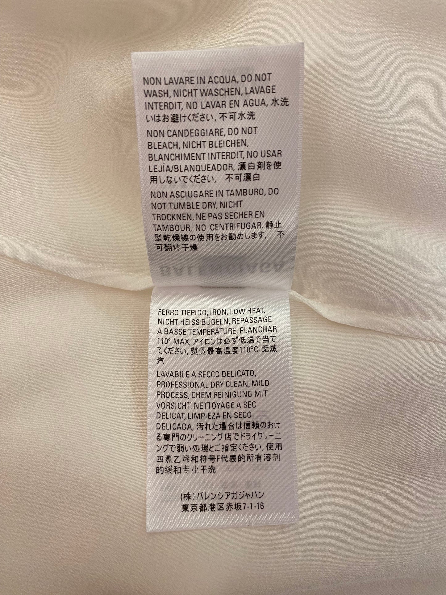 BALENCIAGA Tie-neck Silk Blouse Size 38