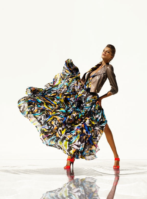 MATTHEW WILLIAMSON for H&M Long Ruffle Dress Size 36
