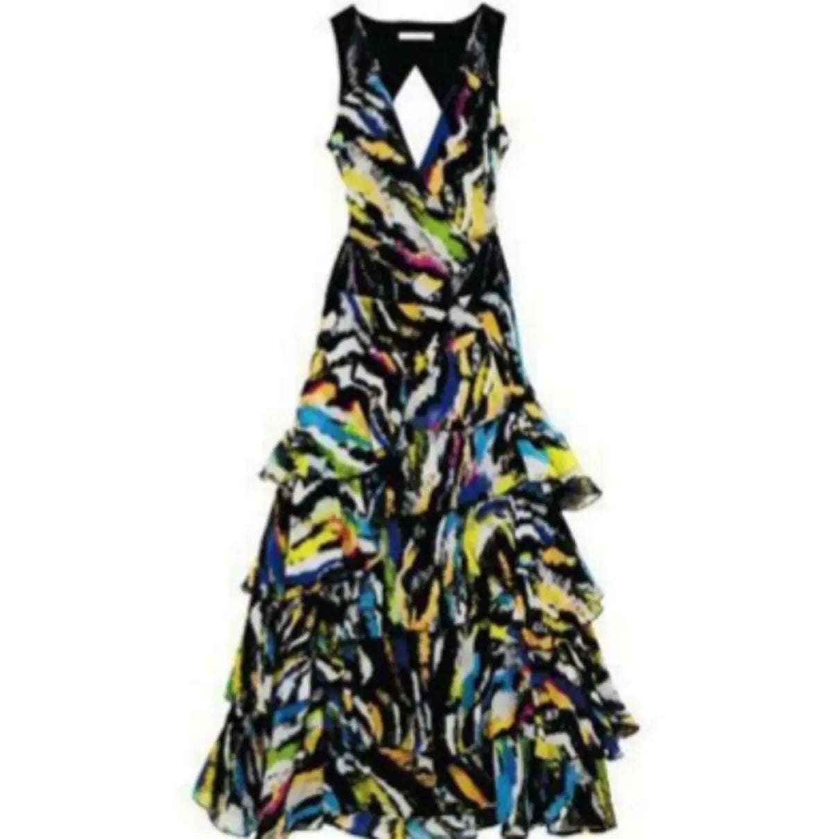 MATTHEW WILLIAMSON for H&M Long Ruffle Dress Size 36