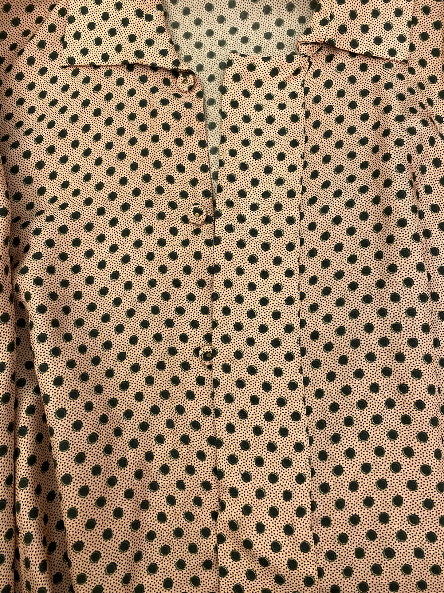 MARNI Silk Polka Dot Print Blouse Size IT 42