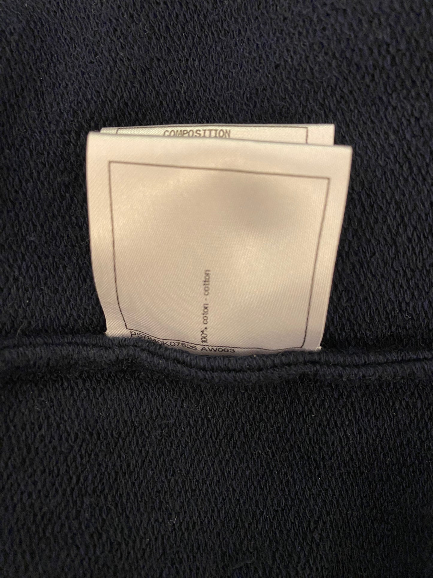 CHANEL Top Cruise 2018 CC Logo Dark Navy Size L