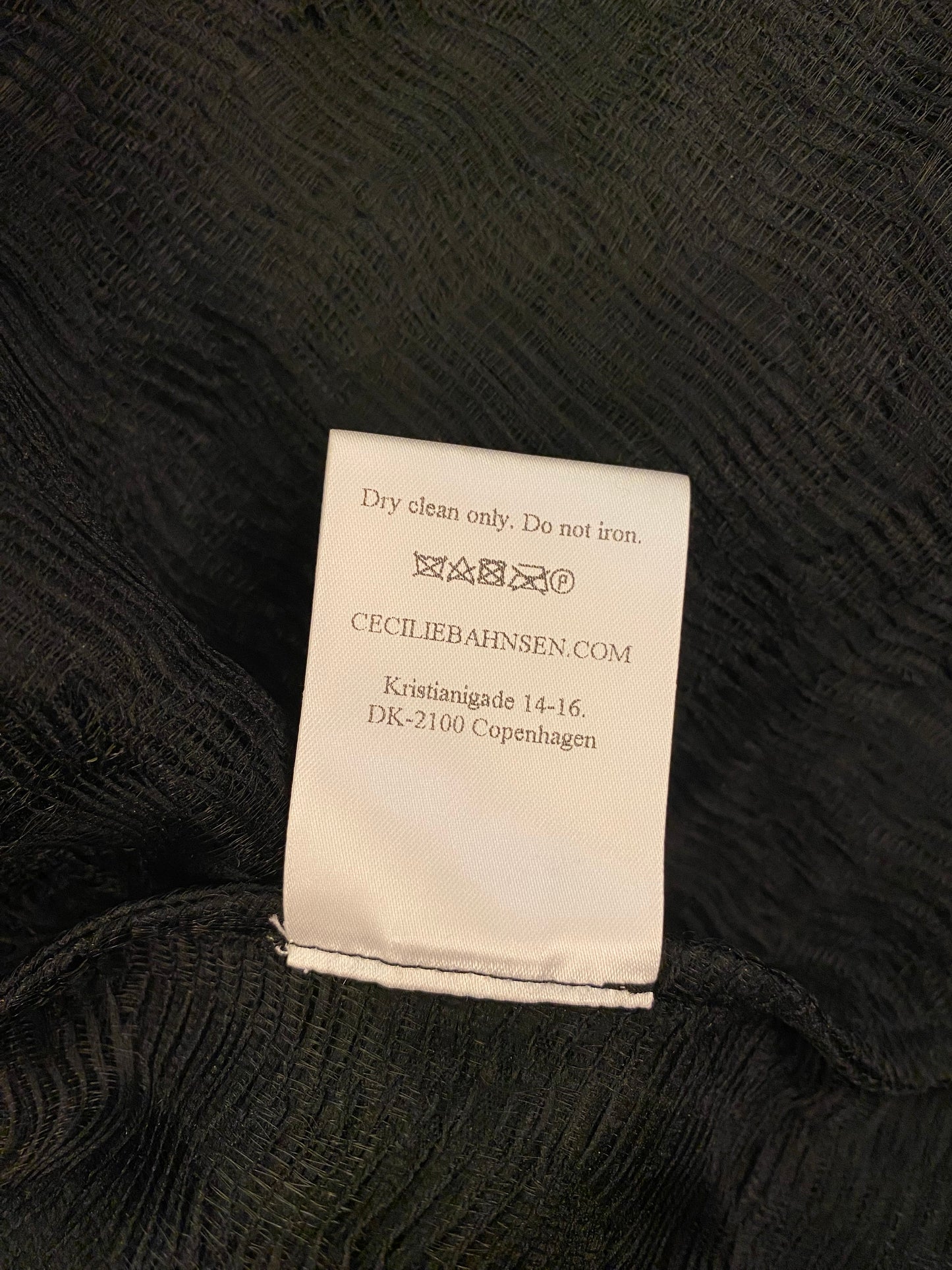 CECILIE BAHNSEN Black Blouse Size 34