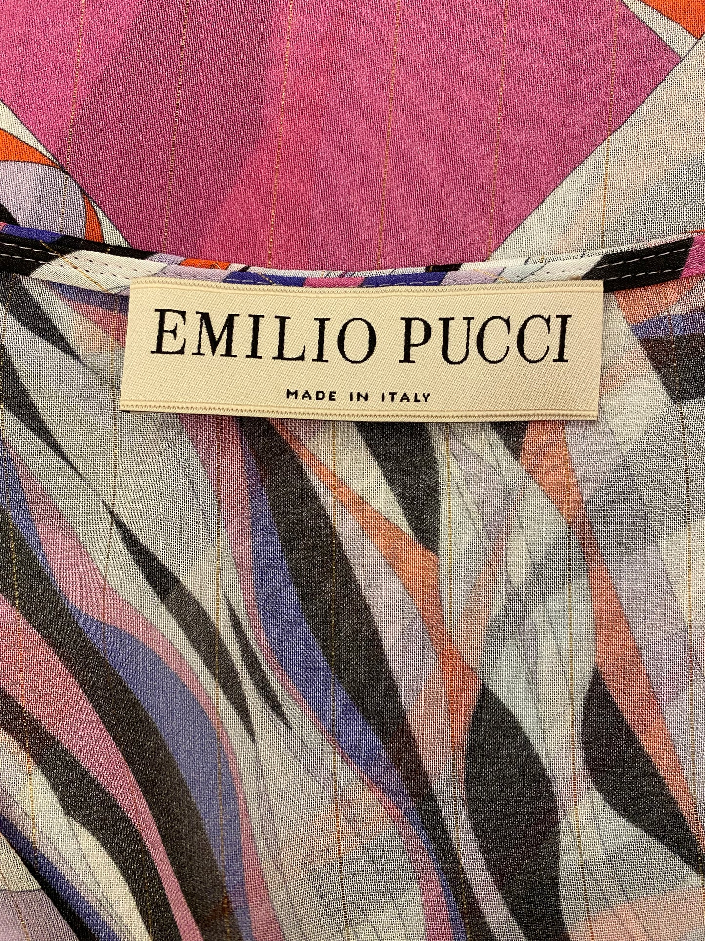 EMILIO PUCCI Multicolor Print Dress Size 36