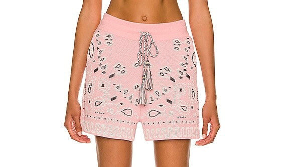 ALANUI Cotton Piquet Bandana Shorts Size S