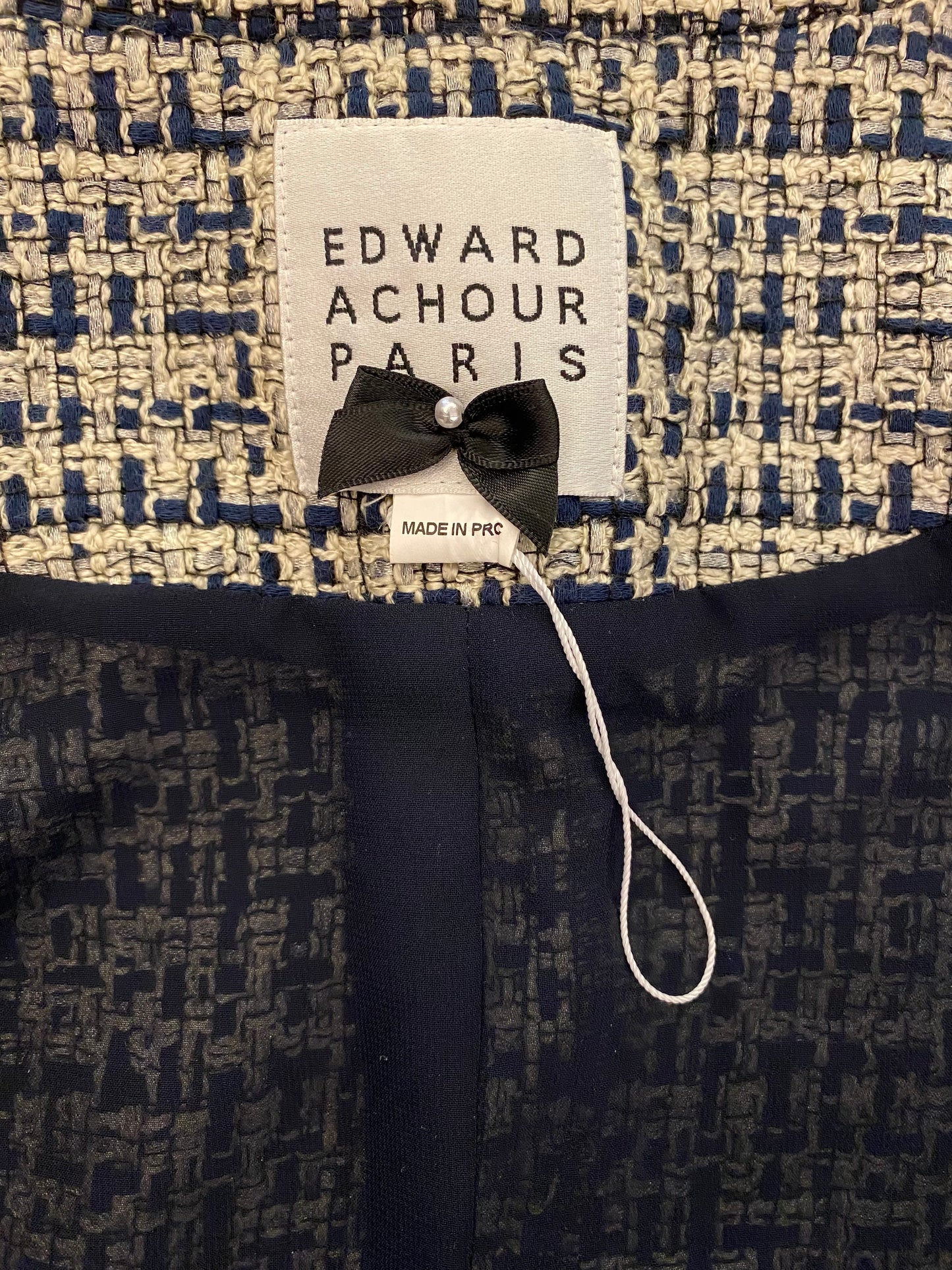 EDWARD ACHOUR Tweed Jacket Size Fr 42