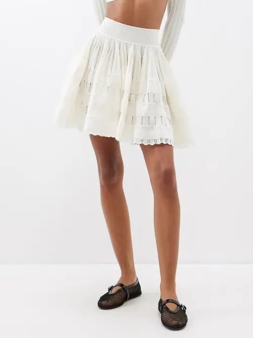 ALAÏA Knited Crinoline Mini Skirt Size 36