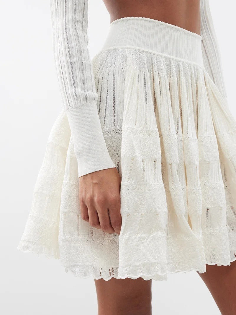 ALAÏA Knited Crinoline Mini Skirt Size 36