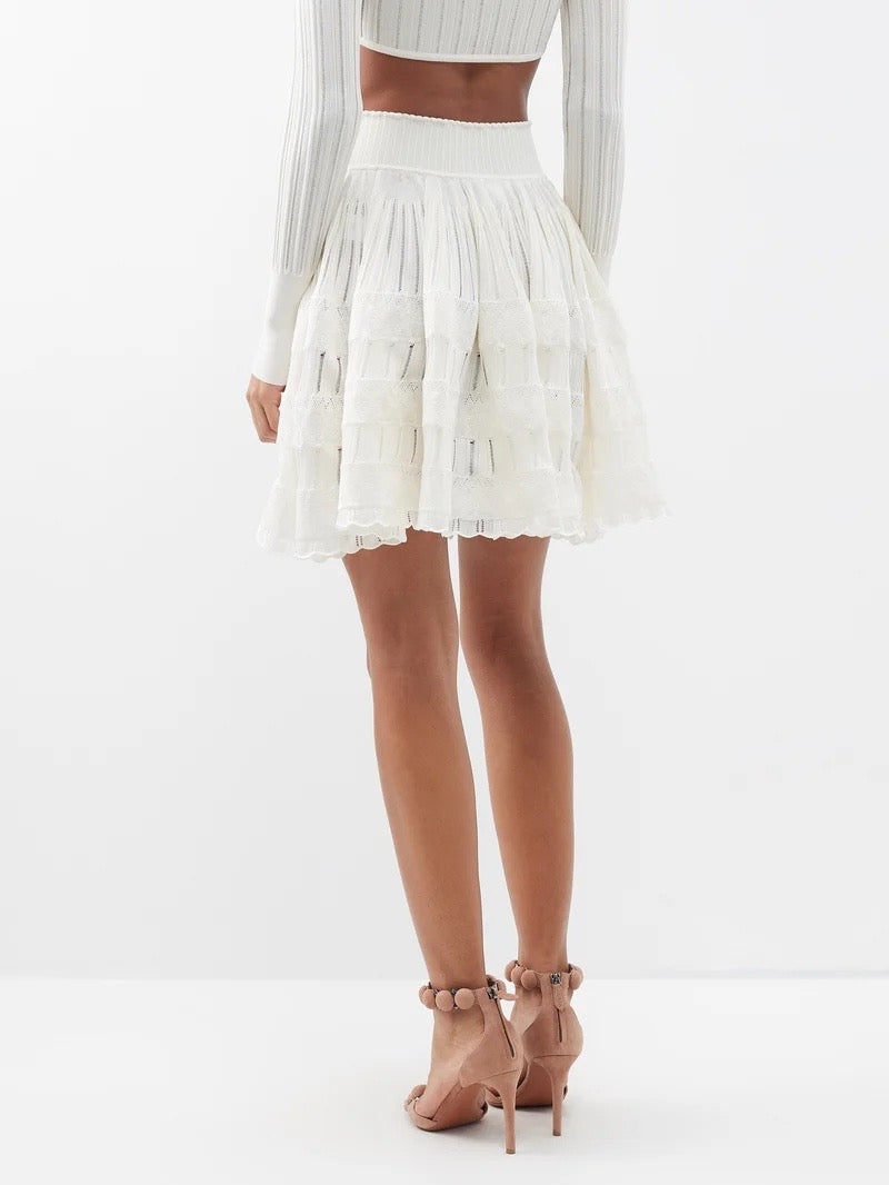ALAÏA Knited Crinoline Mini Skirt Size 36