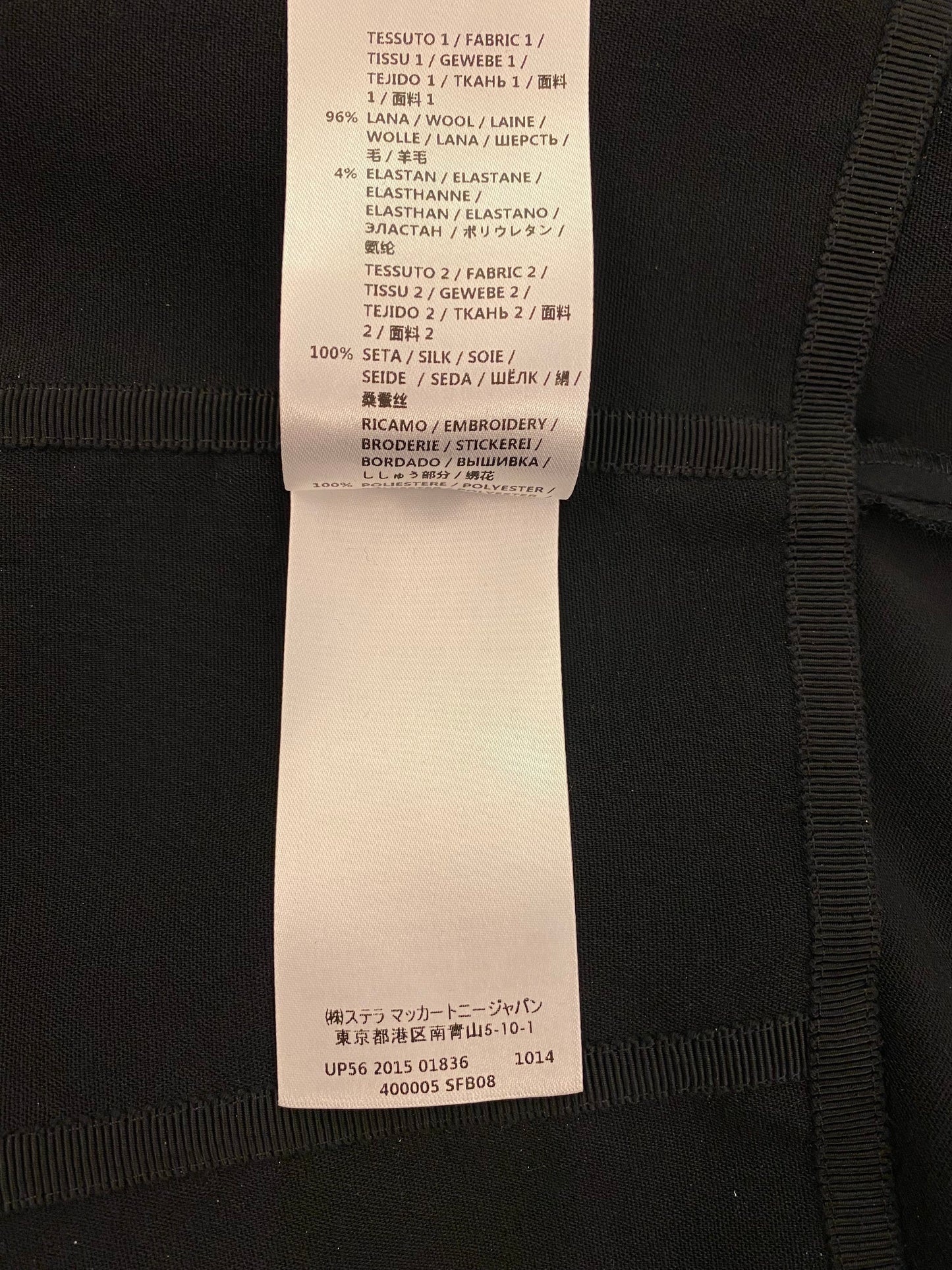 STELLA MCCARTNEY Dixie Asymmetric Wool Top Size It 40 Eu 36