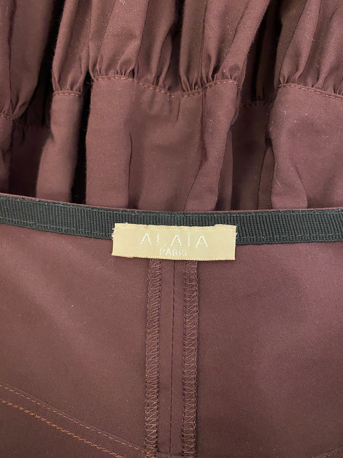 ALAÏA Wrap Cotton Skirt Size Fr 38 Eu 36