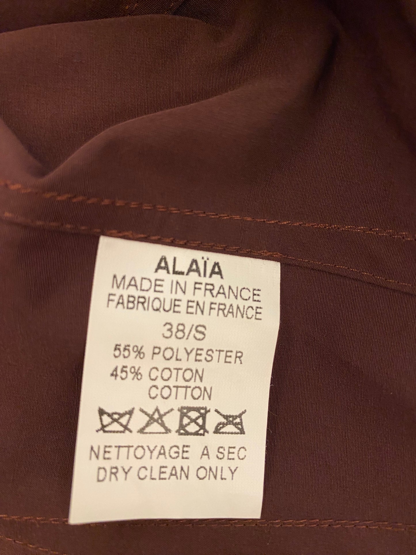 ALAÏA Wrap Cotton Skirt Size Fr 38 Eu 36