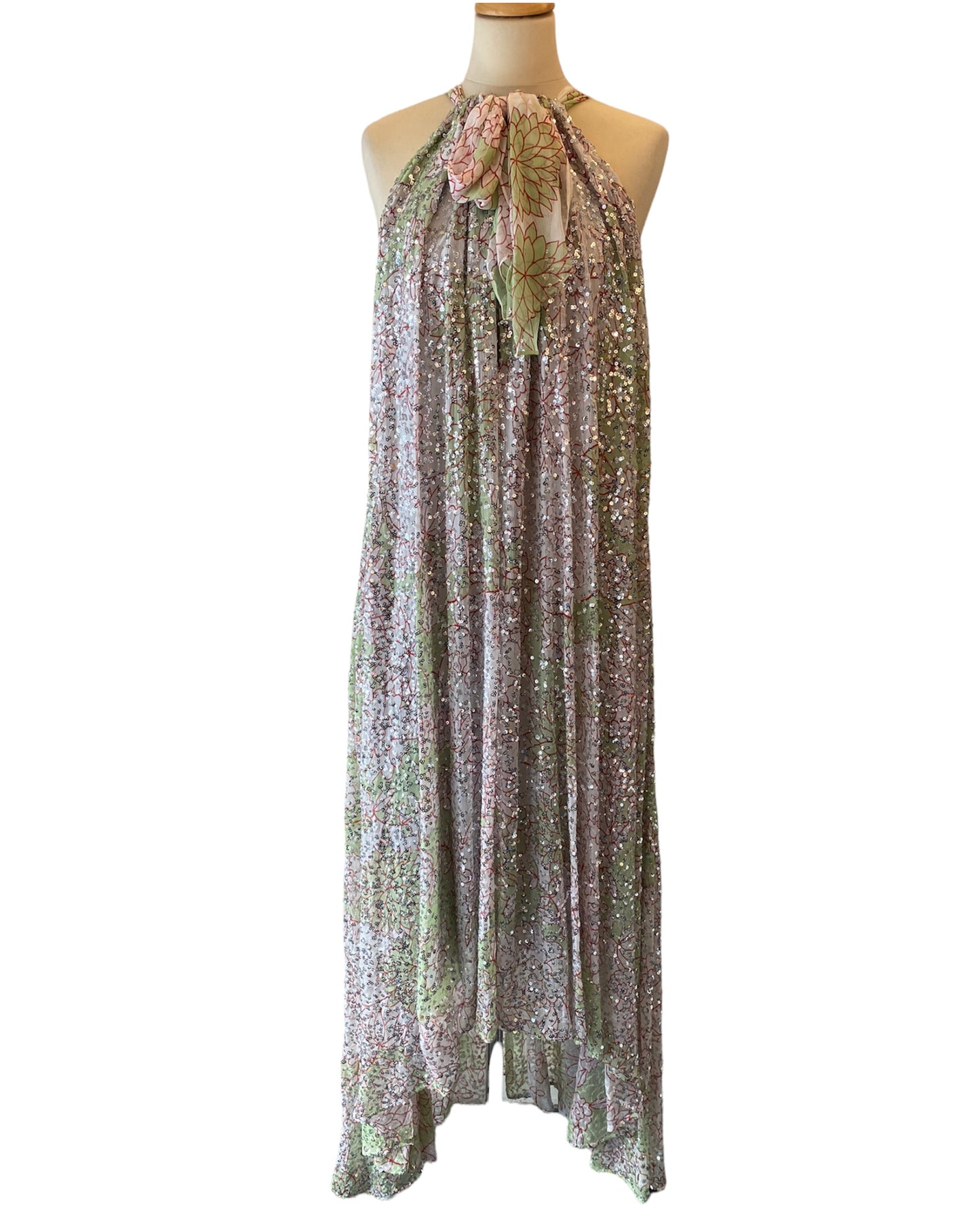DIANE von FURSTENBERG Embellished Sequin Dress Size 8