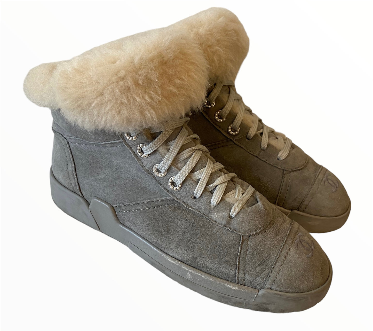 CHANEL Suede Sneakers Size 39