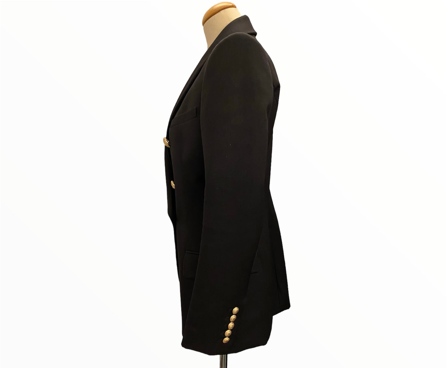 BALMAIN Wool Black Blazer Size Eu 38