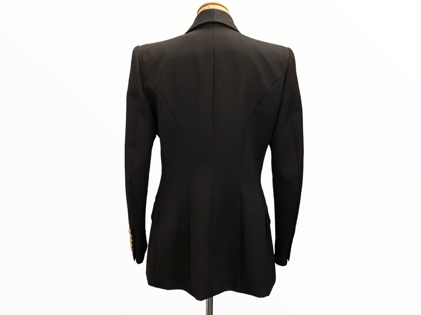 BALMAIN Wool Black Blazer Size Eu 38