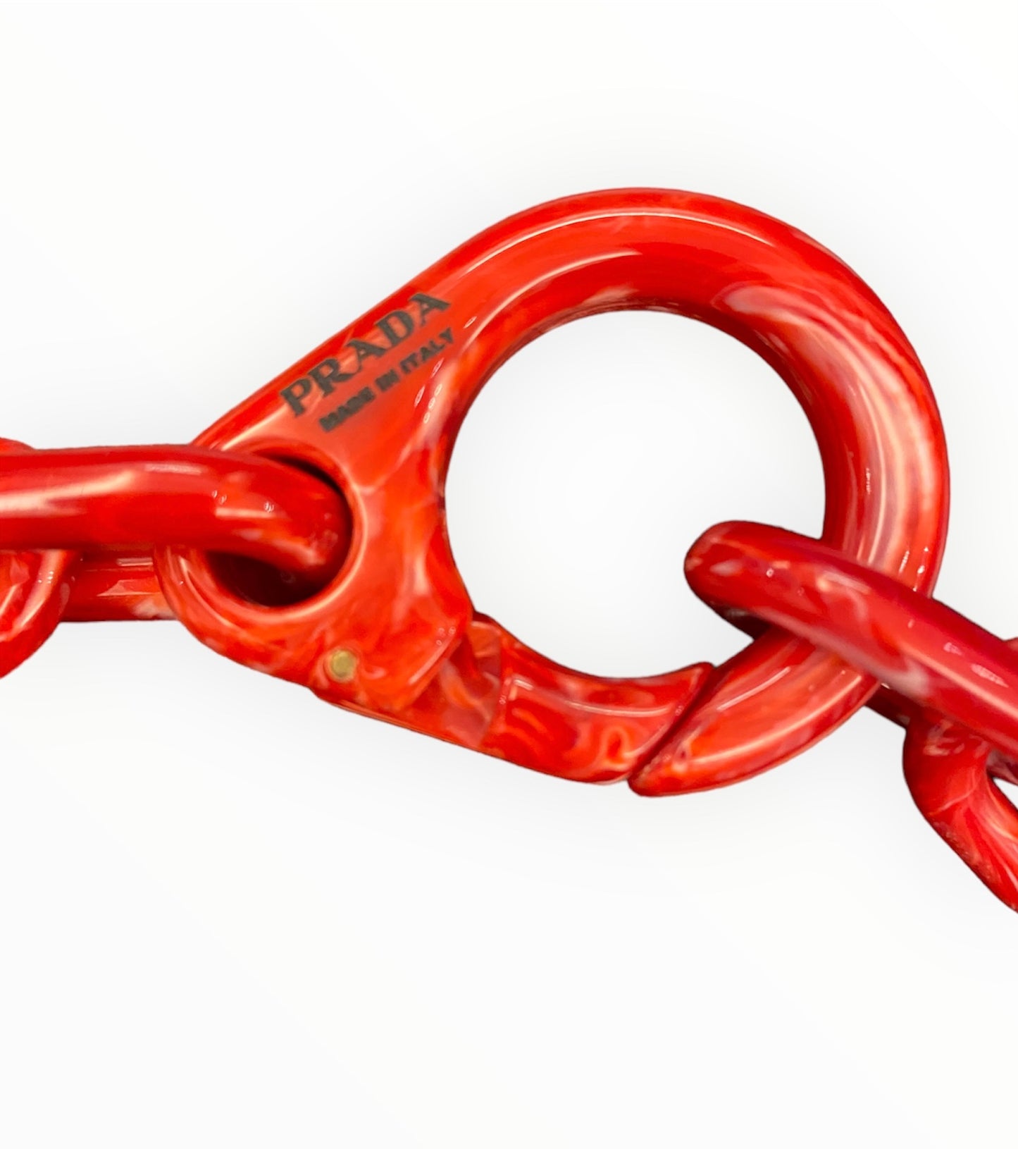 PRADA Chain Necklace Red