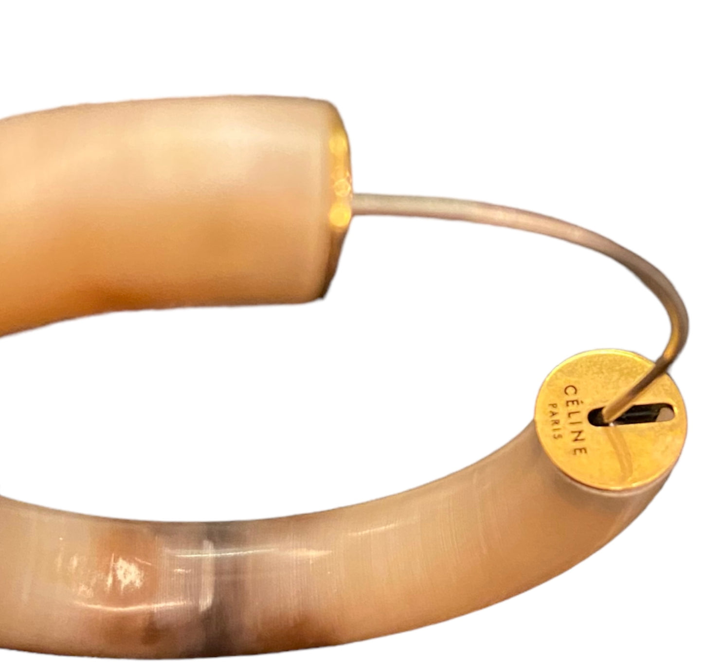 CÉLINE Horn Hoop Earrings