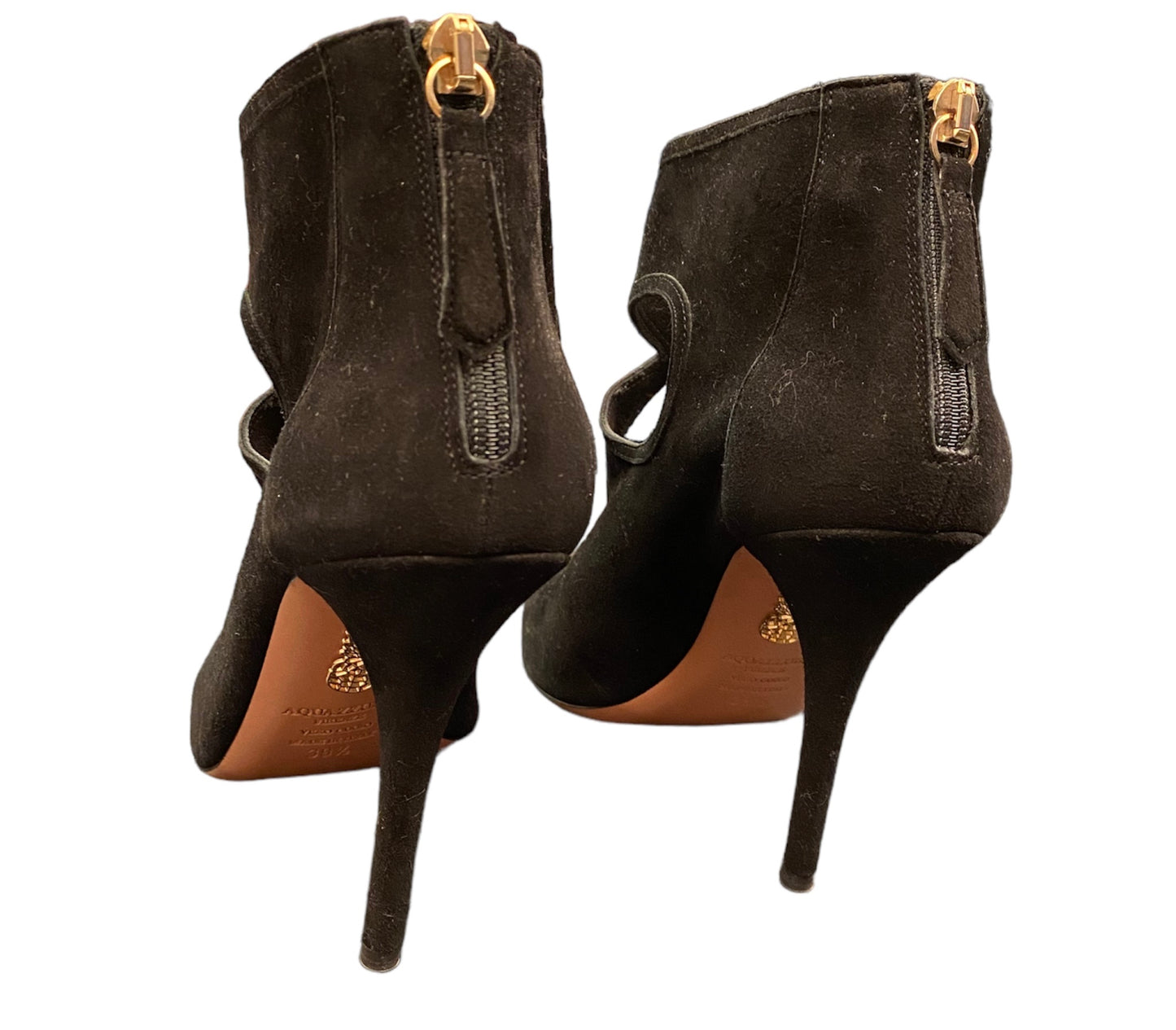 AQUAZZURA Suede Ankle Boots Size 39,5
