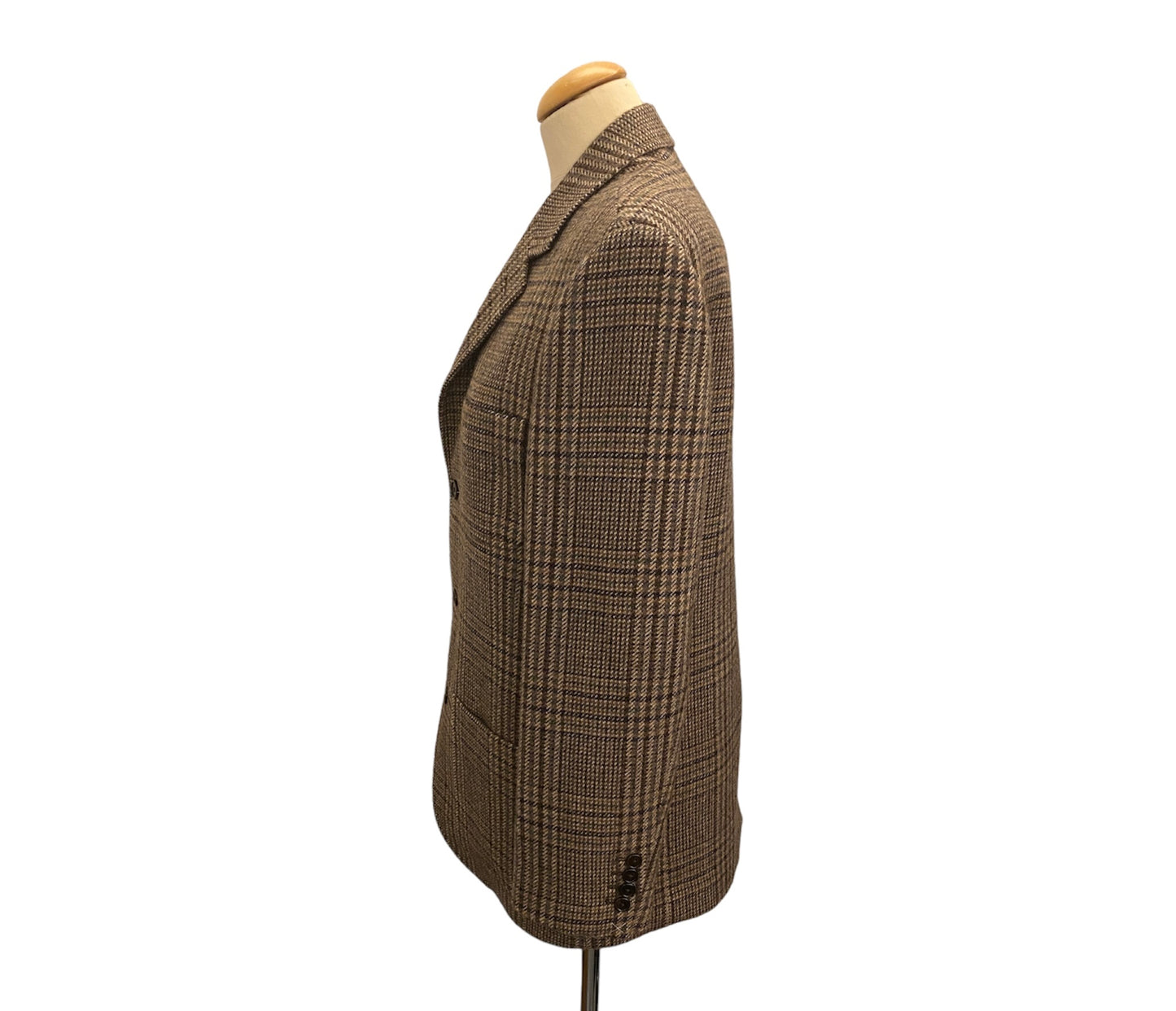 CÉLINE Check Wool Blazer Size 36