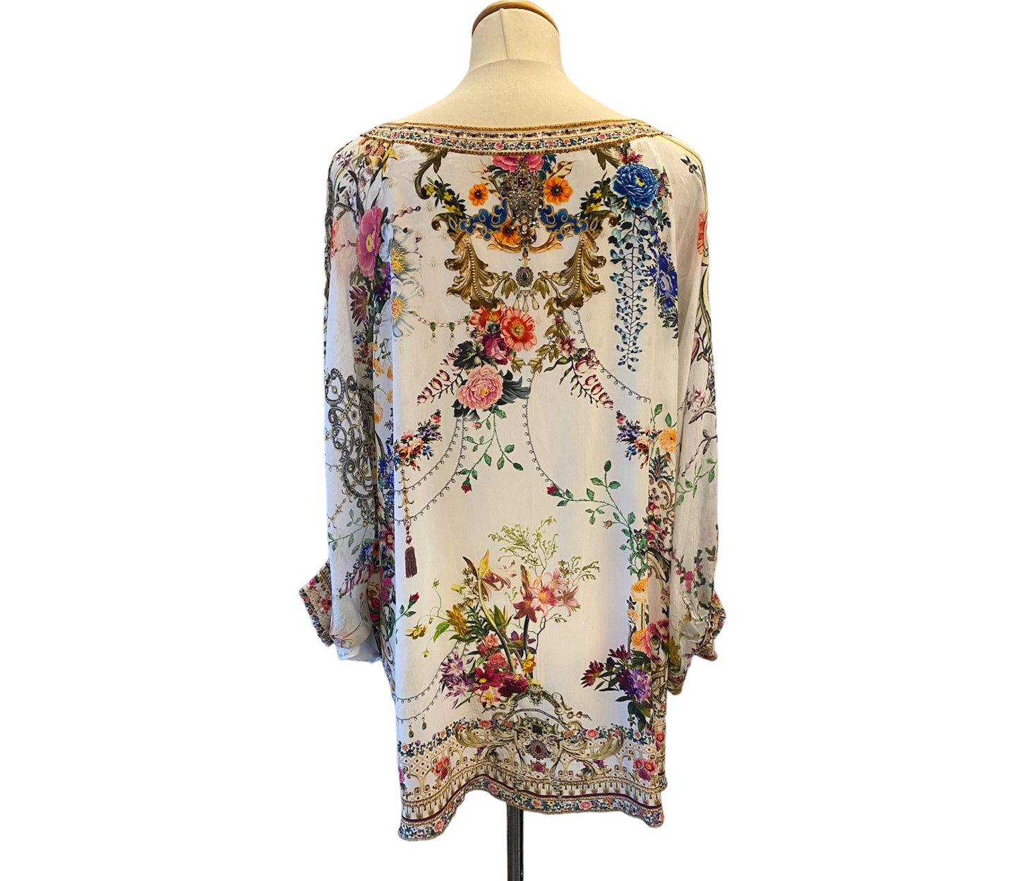 CAMILLA White Silk Blouse Size 1/S-M