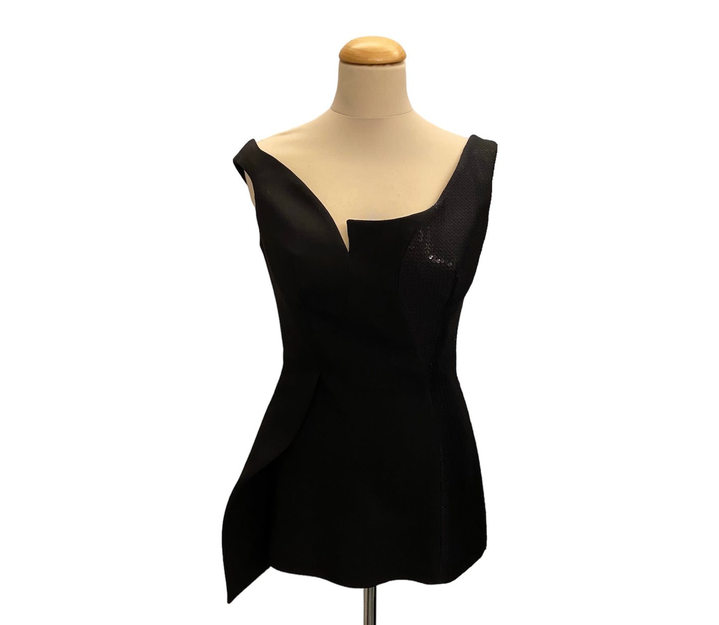 STELLA MCCARTNEY Asymmetric Wool Top Size It 40 Eu 36