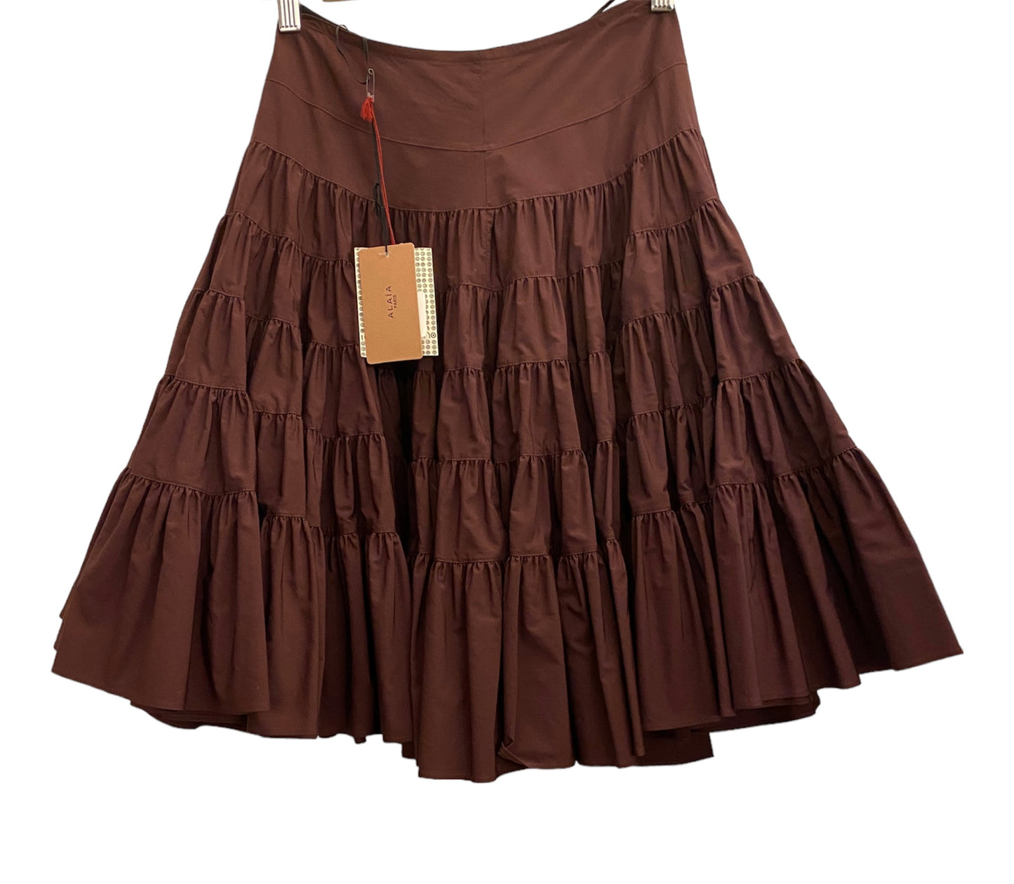 ALAÏA Wrap Cotton Skirt Size Fr 38 Eu 36