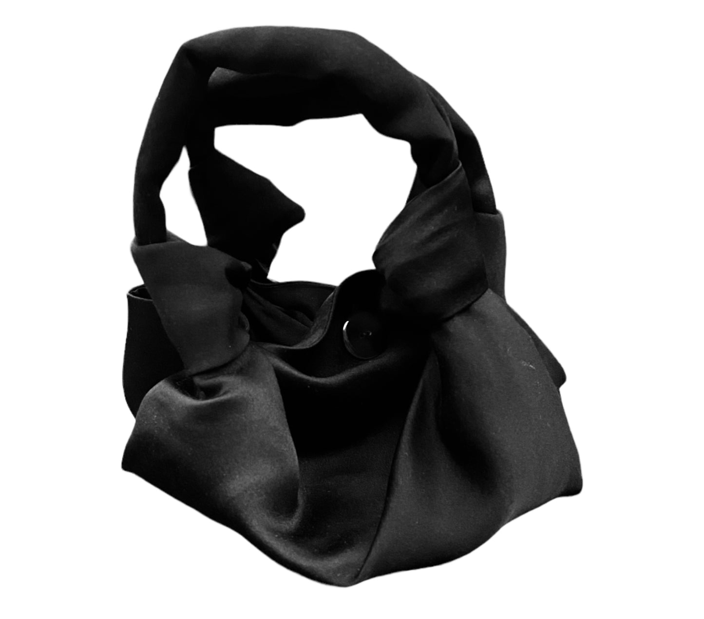 THE ROW Ascot Satin Bag Black