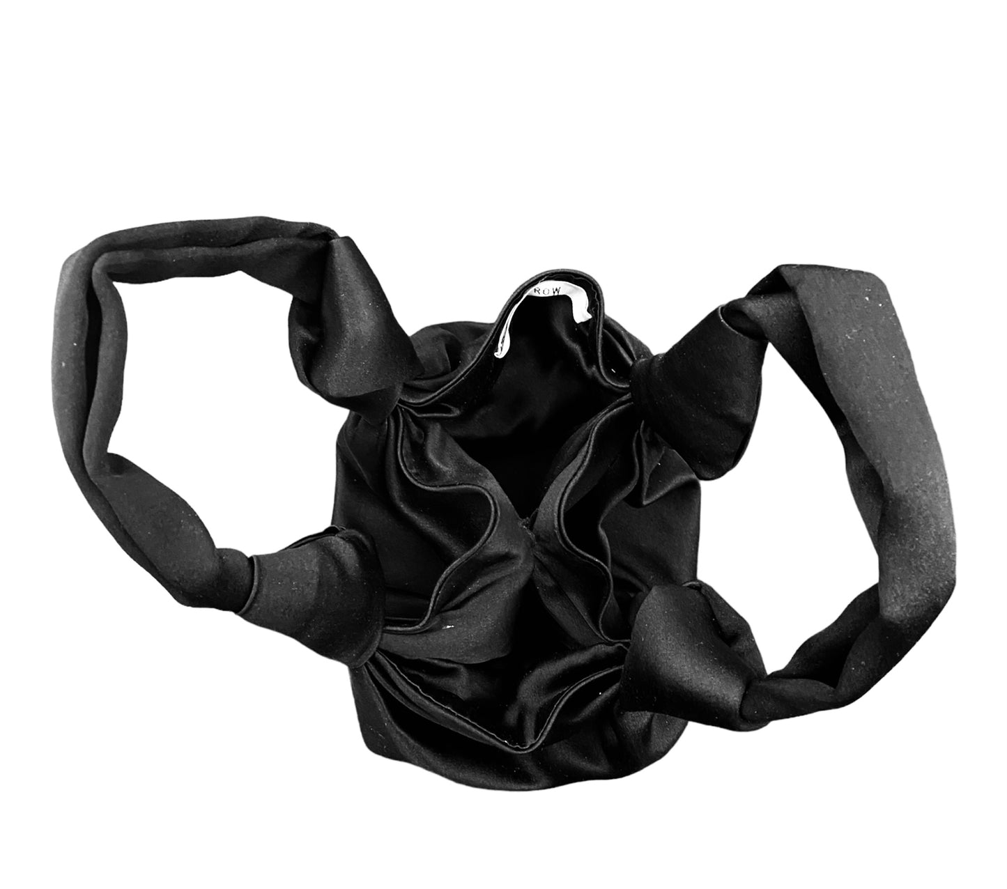THE ROW Ascot Satin Bag Black