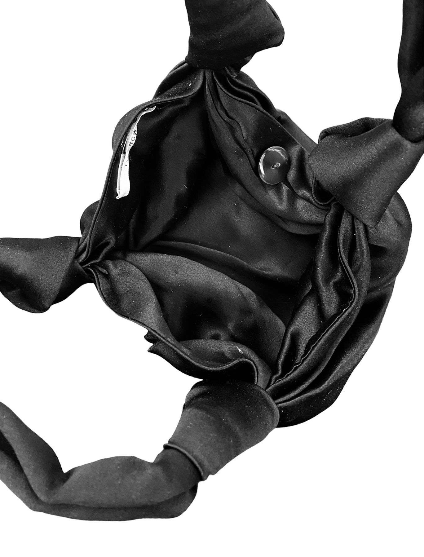 THE ROW Ascot Satin Bag Black