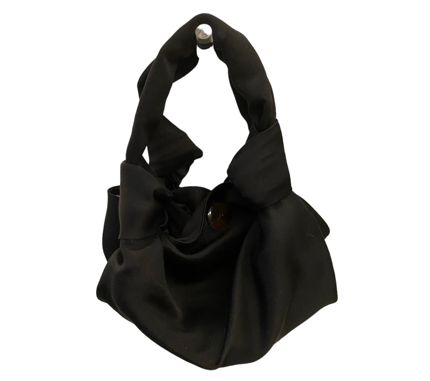 THE ROW Ascot Satin Bag Black