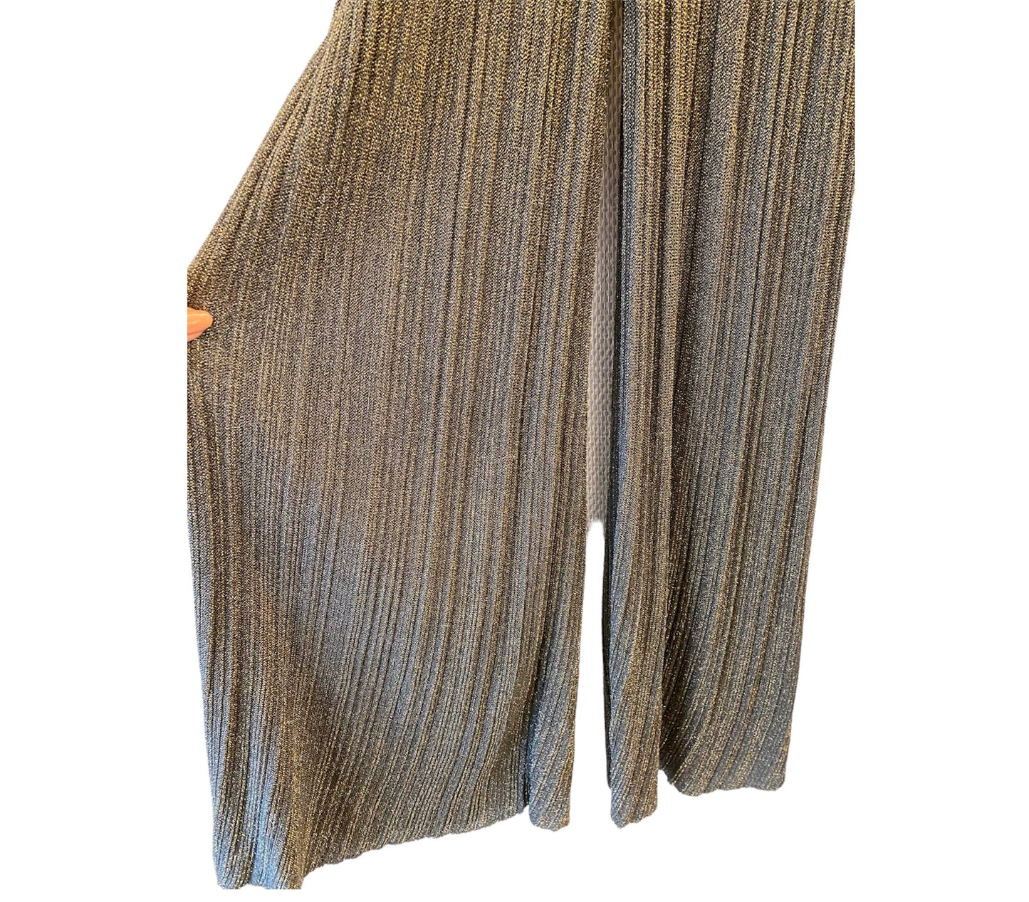 M MISSONI Gold Metallic Trousers Size It 40