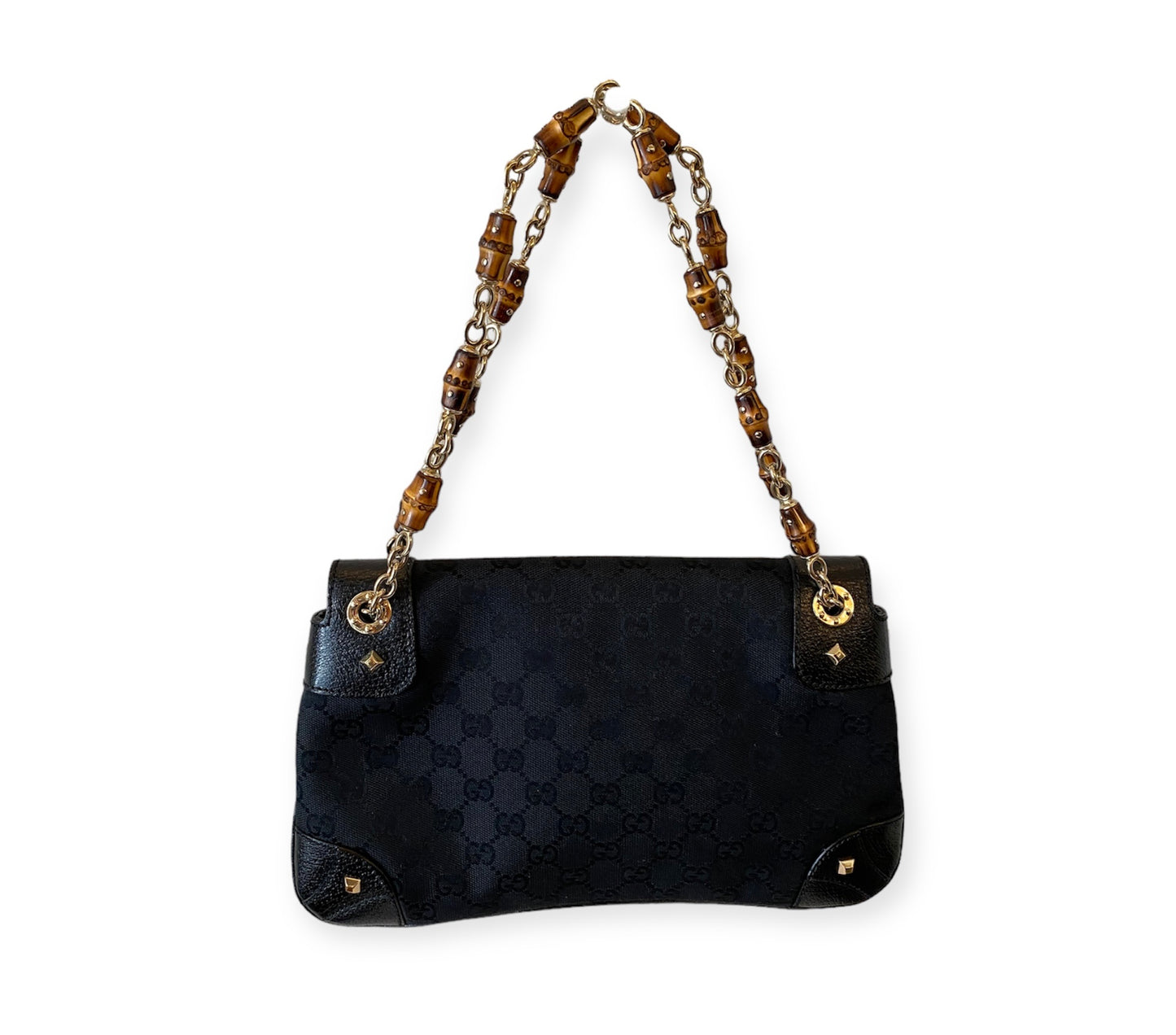 GUCCI Black Bamboo Chain Bag