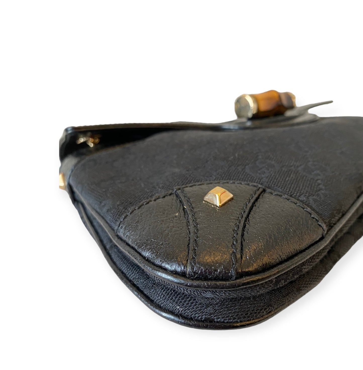 GUCCI Black Bamboo Chain Bag