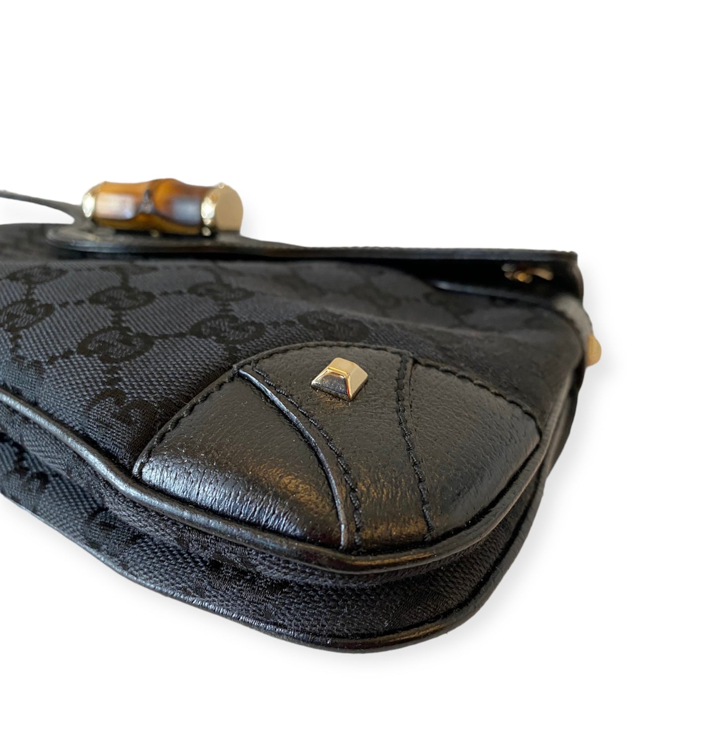 GUCCI Black Bamboo Chain Bag