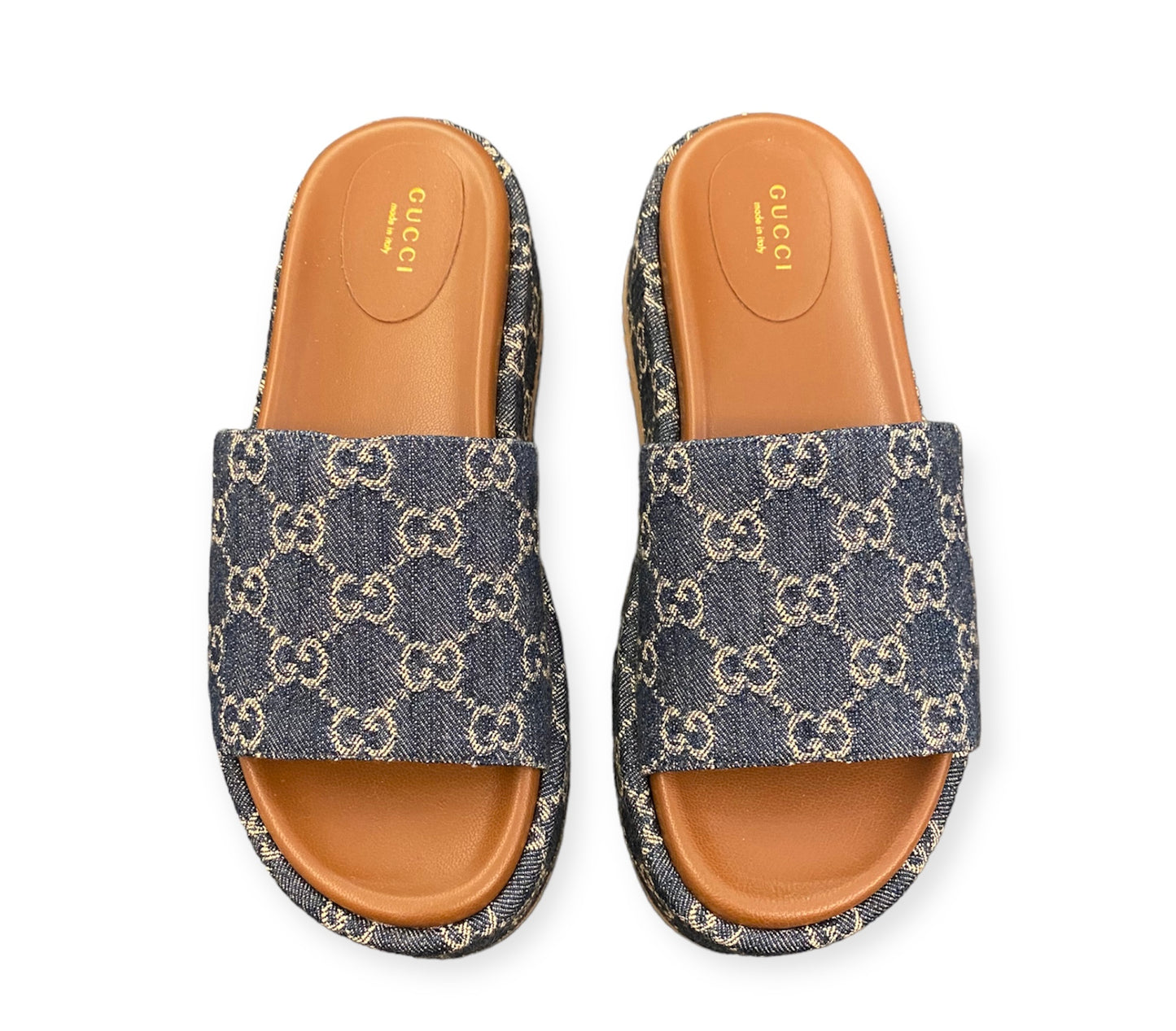 GUCCI Platform Slide Sandal Size 39