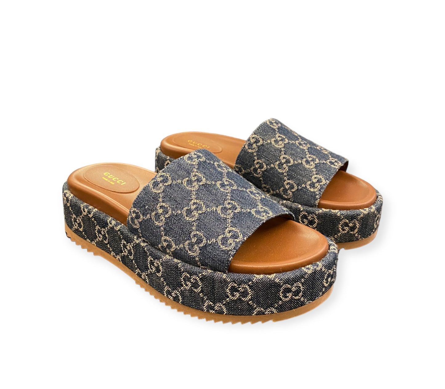 GUCCI Platform Slide Sandal Size 39
