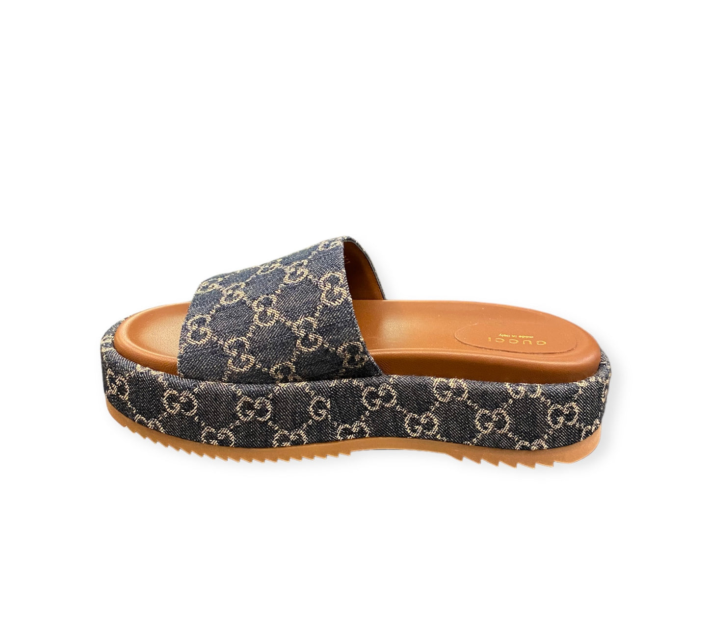 GUCCI Platform Slide Sandal Size 39