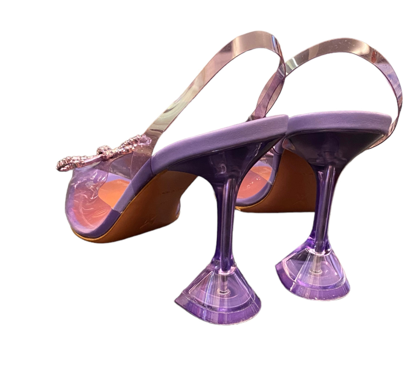 AMINA MUADDI Rosie Glass Slingback Size 40