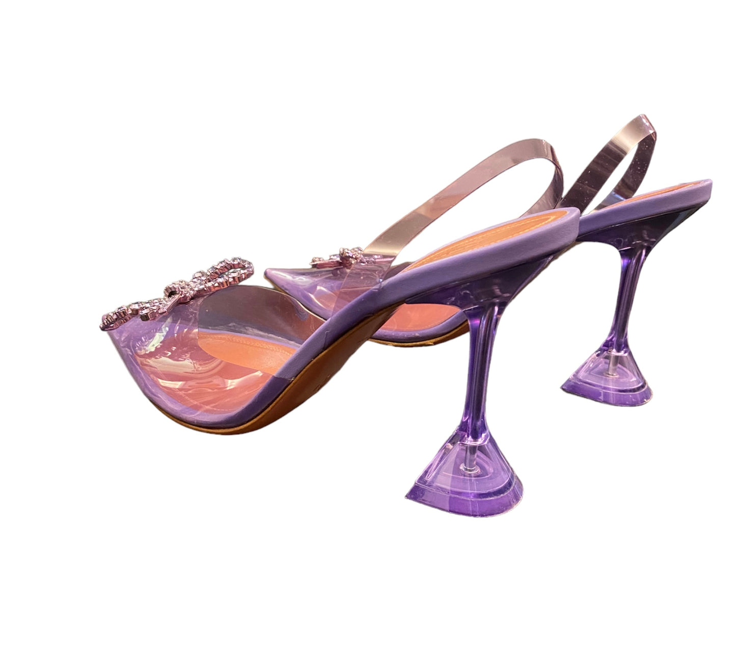AMINA MUADDI Rosie Glass Slingback Size 40