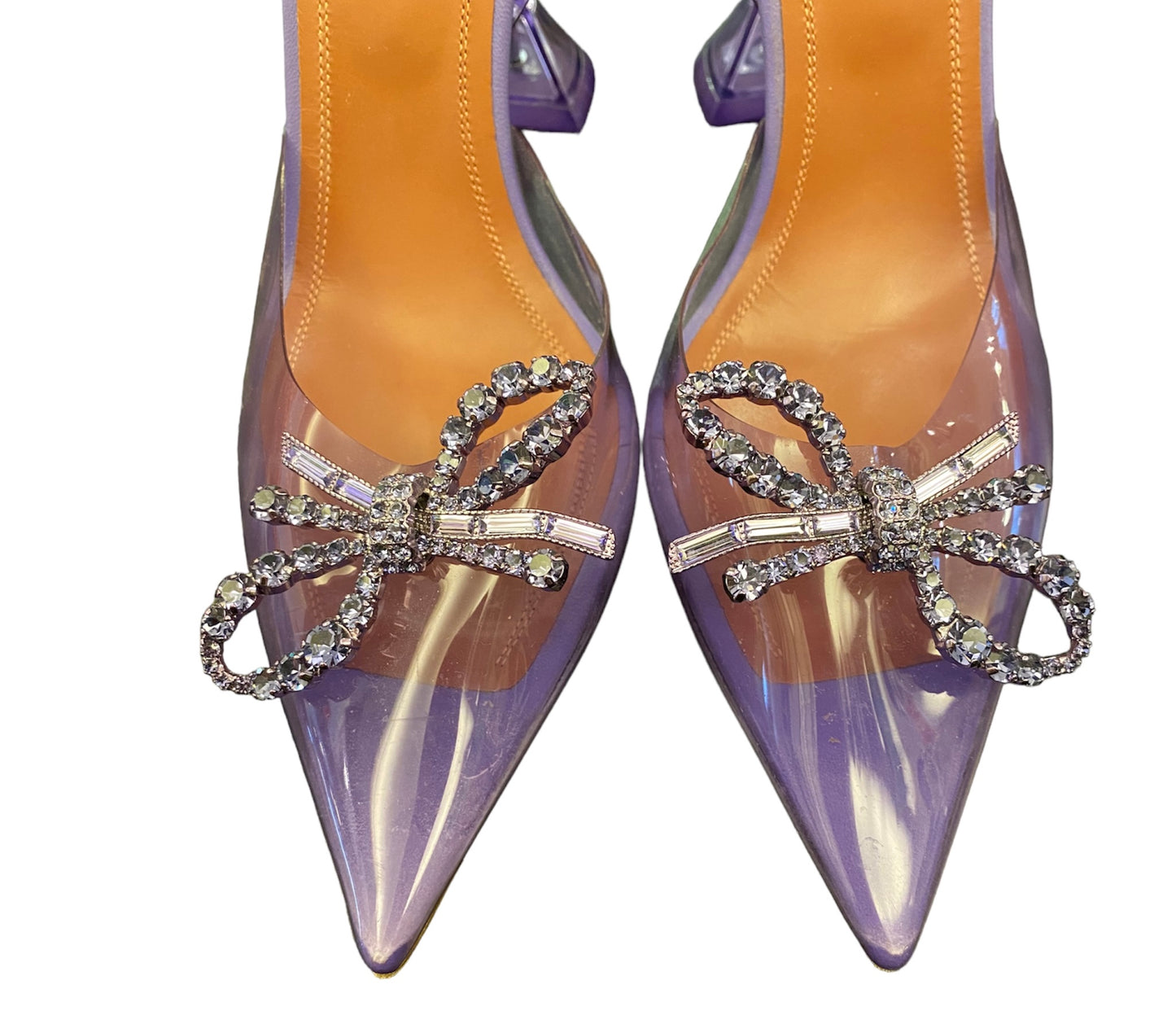 AMINA MUADDI Rosie Glass Slingback Size 40