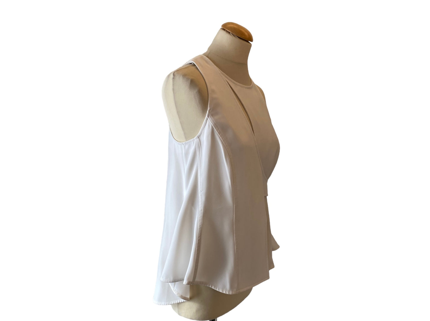 BALENCIAGA Wrap White Top Size It 40 Eu 36