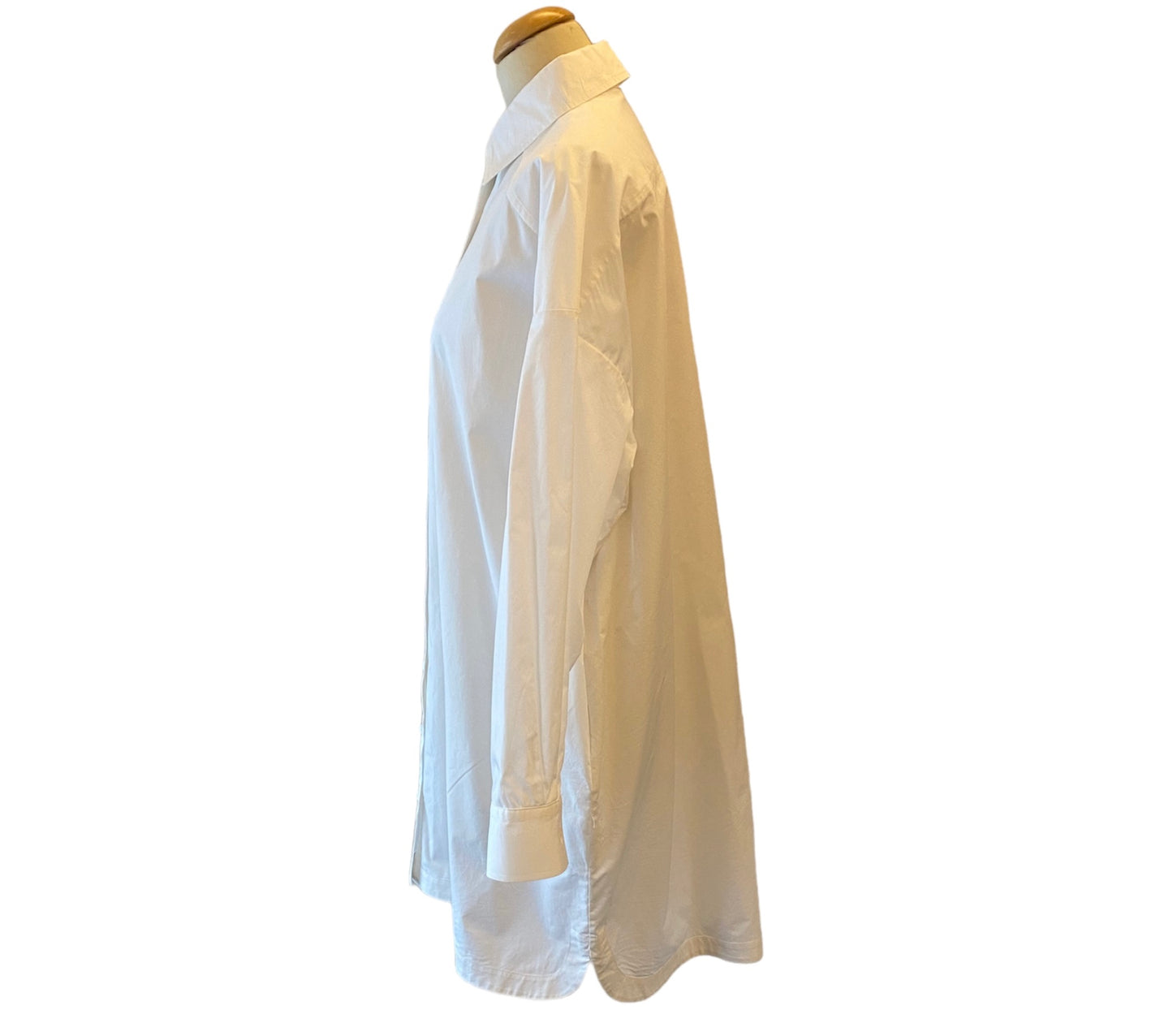 ANINE BING Aubrey Cotton Shirt Dress White Size XS
