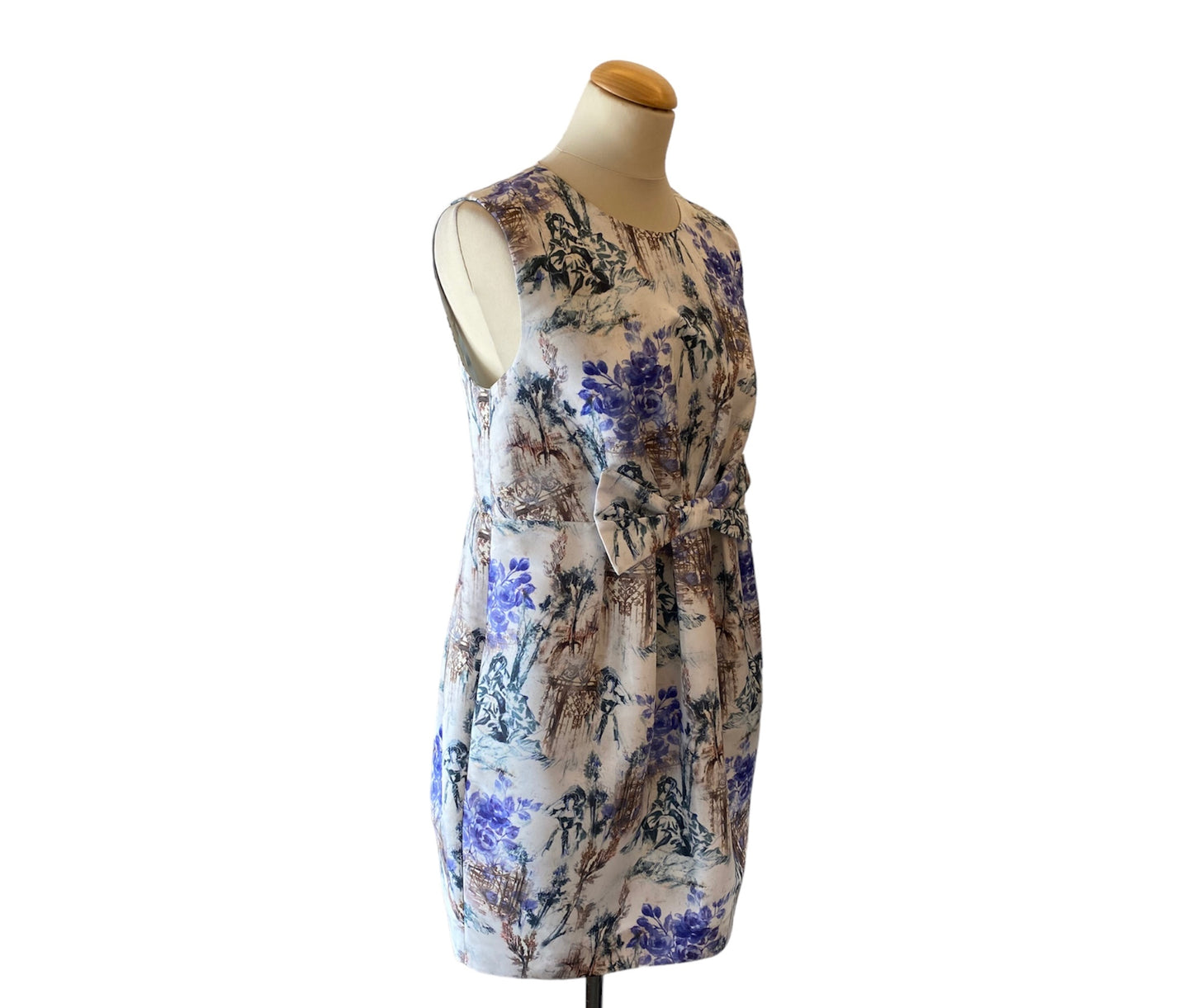 RED VALENTINO White Floral Dress Size It 46 Eu 40/42