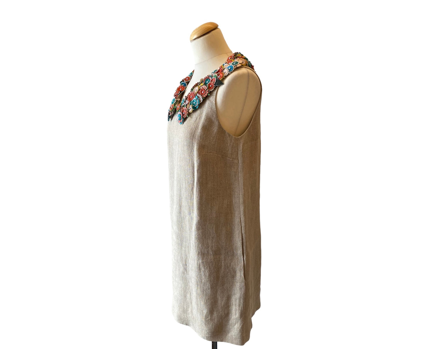 RED VALENTINO Floral-Embroidered Dress Size It 44 Eu 38/40
