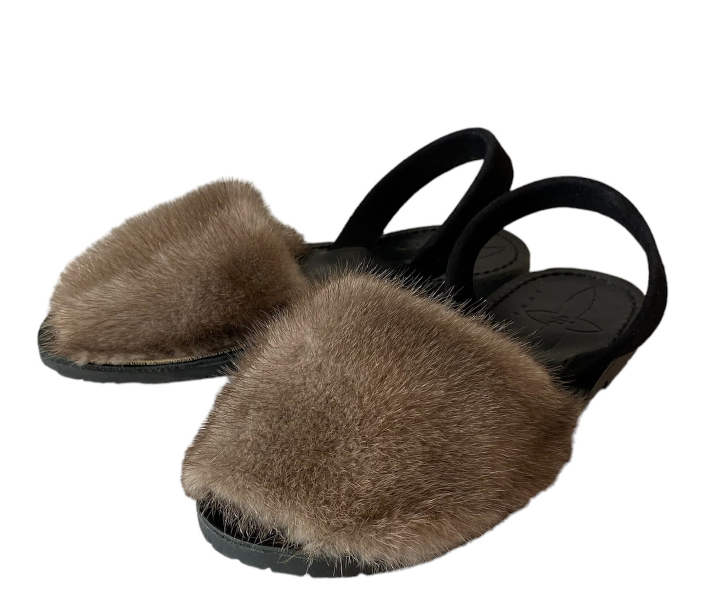 DEL RIO LONDON Classic Mink Flats Grey Size 38