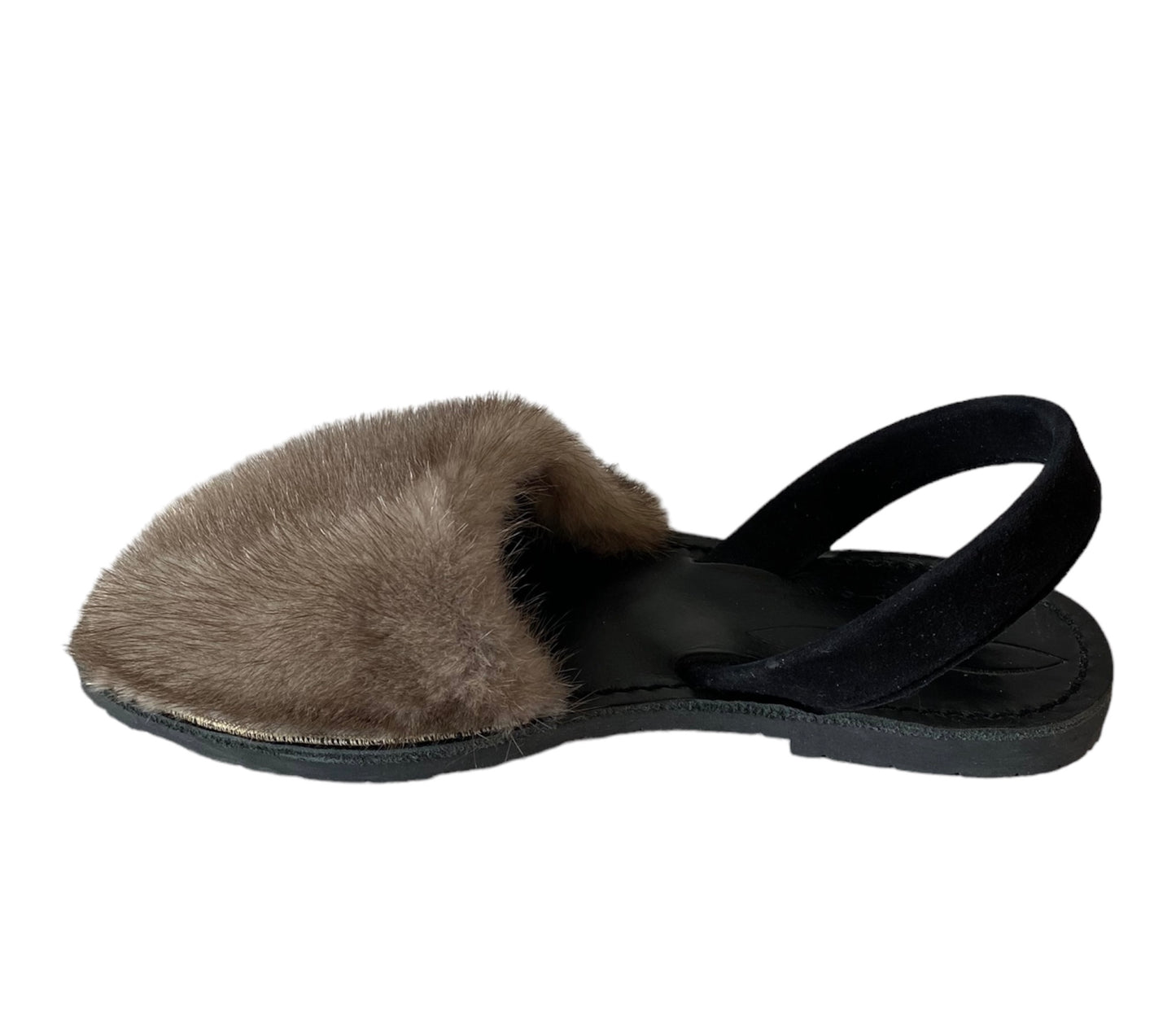 DEL RIO LONDON Classic Mink Flats Grey Size 38