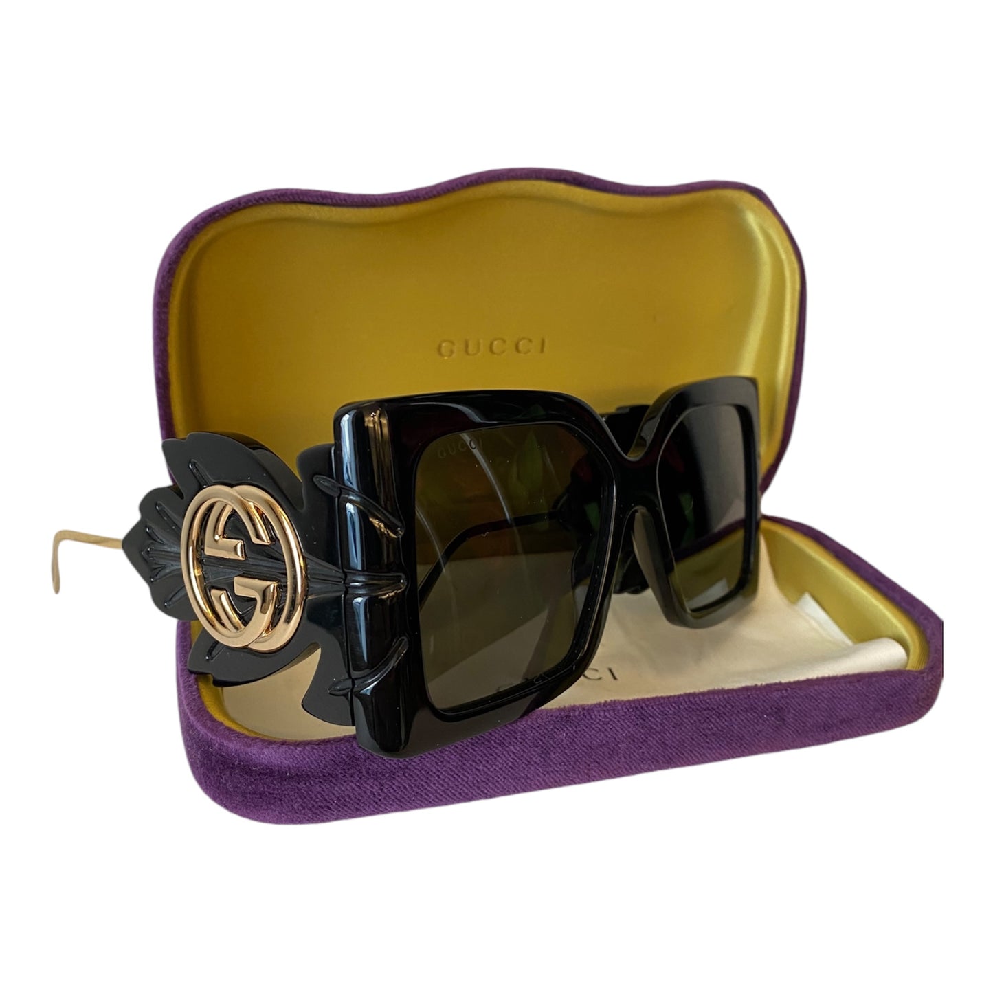 GUCCI Runway Edition Black Wing Sunglasses