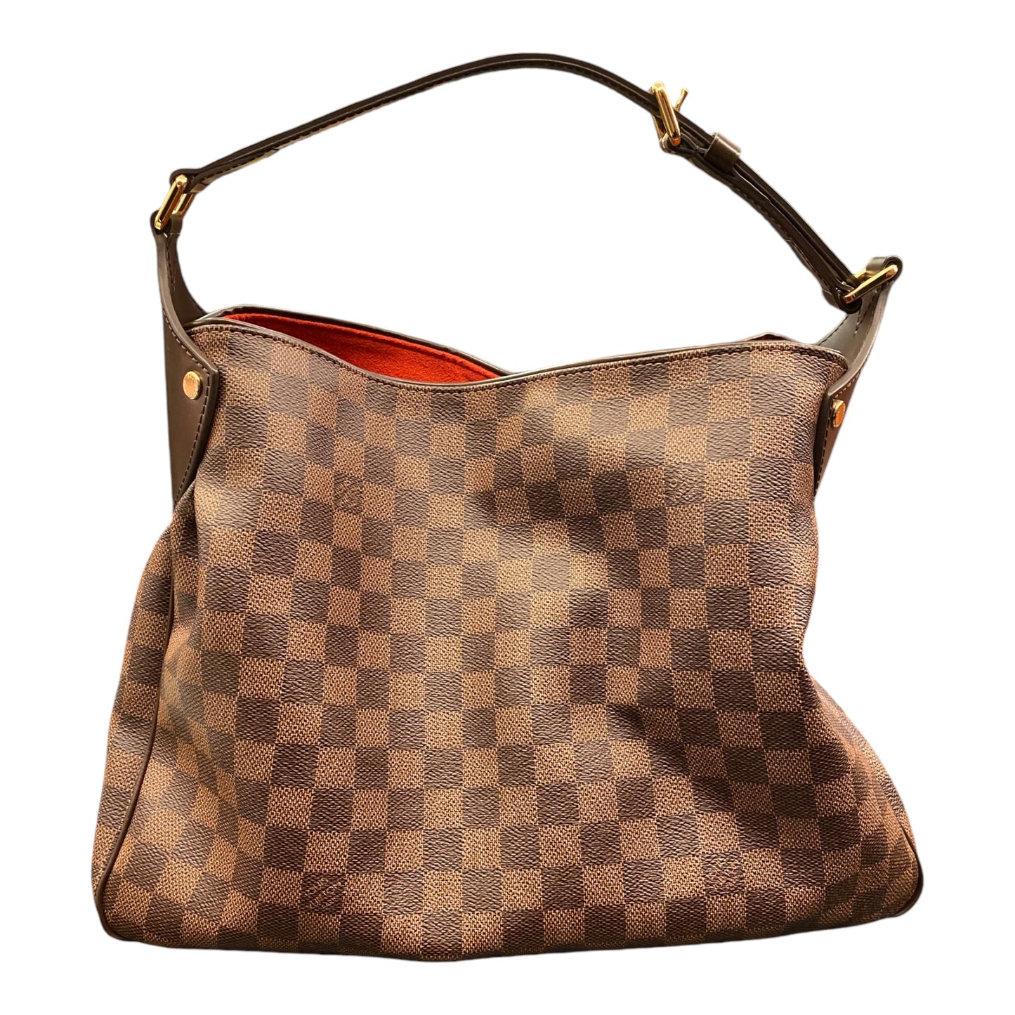 LOUIS VUITTON Reggia Hobo Damier Ebene